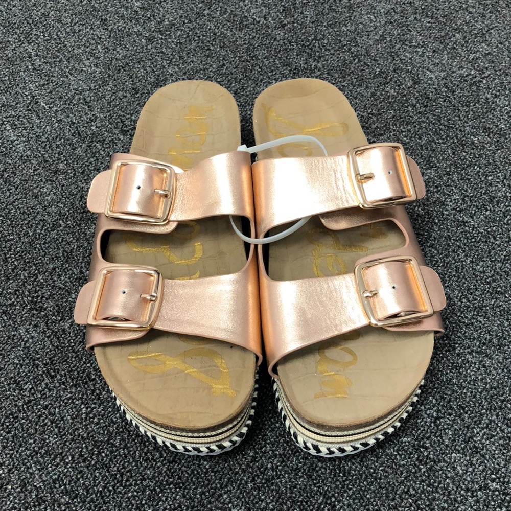 Sam Edelman Platform Sandals Rose Gold sz 10 NWT